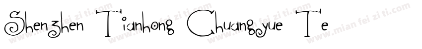 Shenzhen Tianhong Chuangyue Technol字体转换